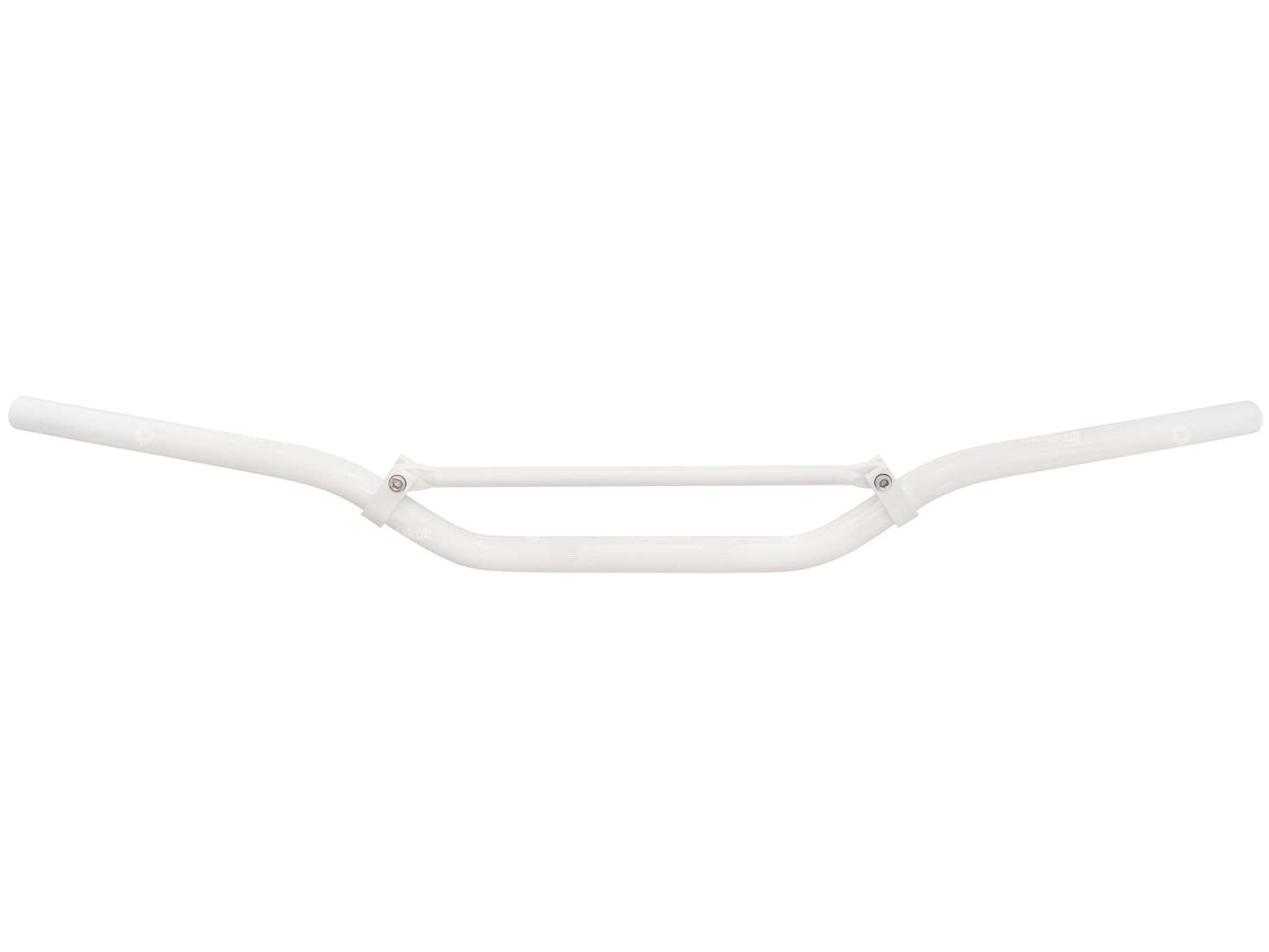 Rennlenker Gabelplatte 8 cm / breit Aluminium weiss Carousel Image 1