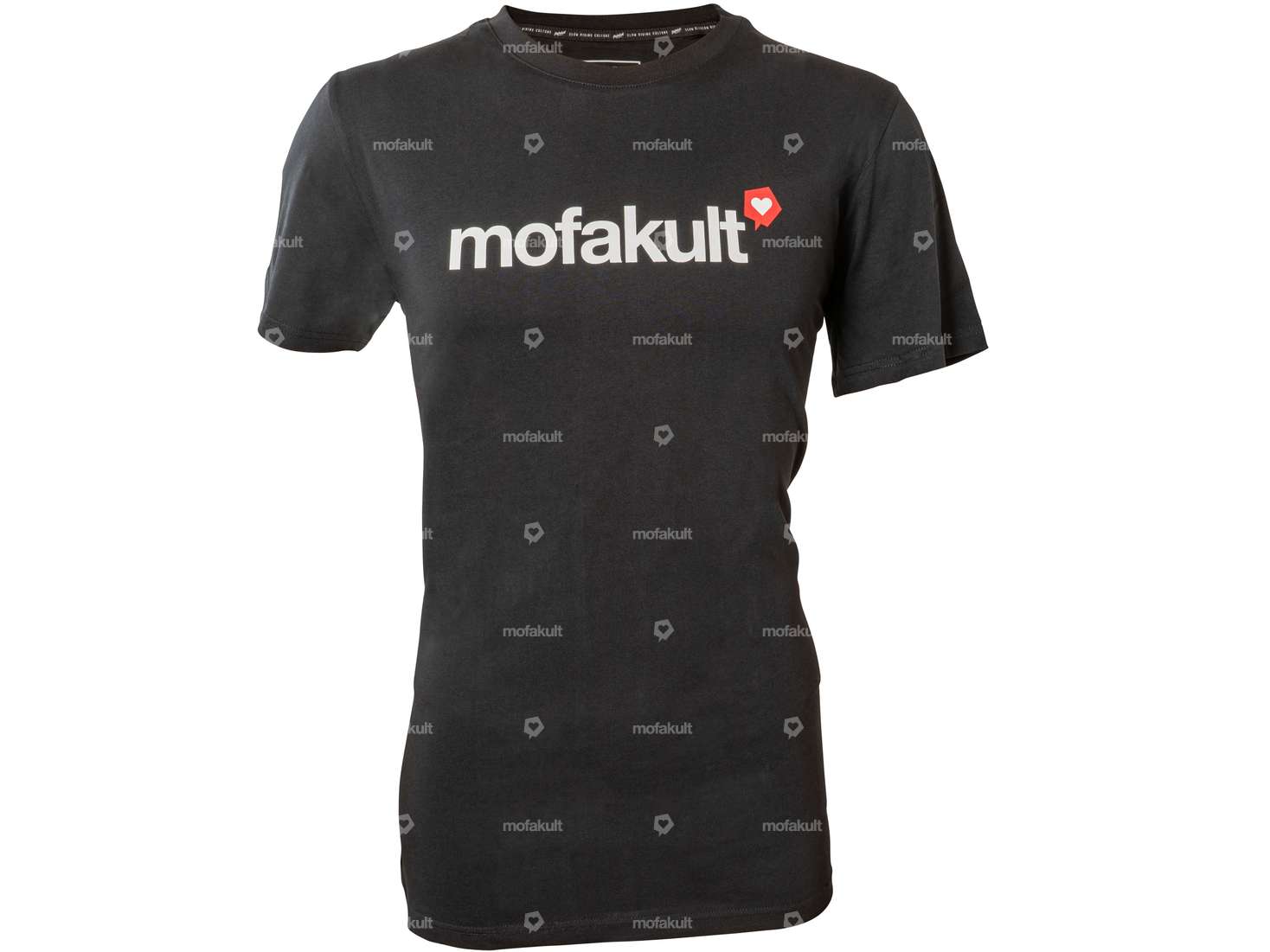 Maglietta mk-Merch "Cuore" (XS-XXL) Uomo Nero Carousel Image 1