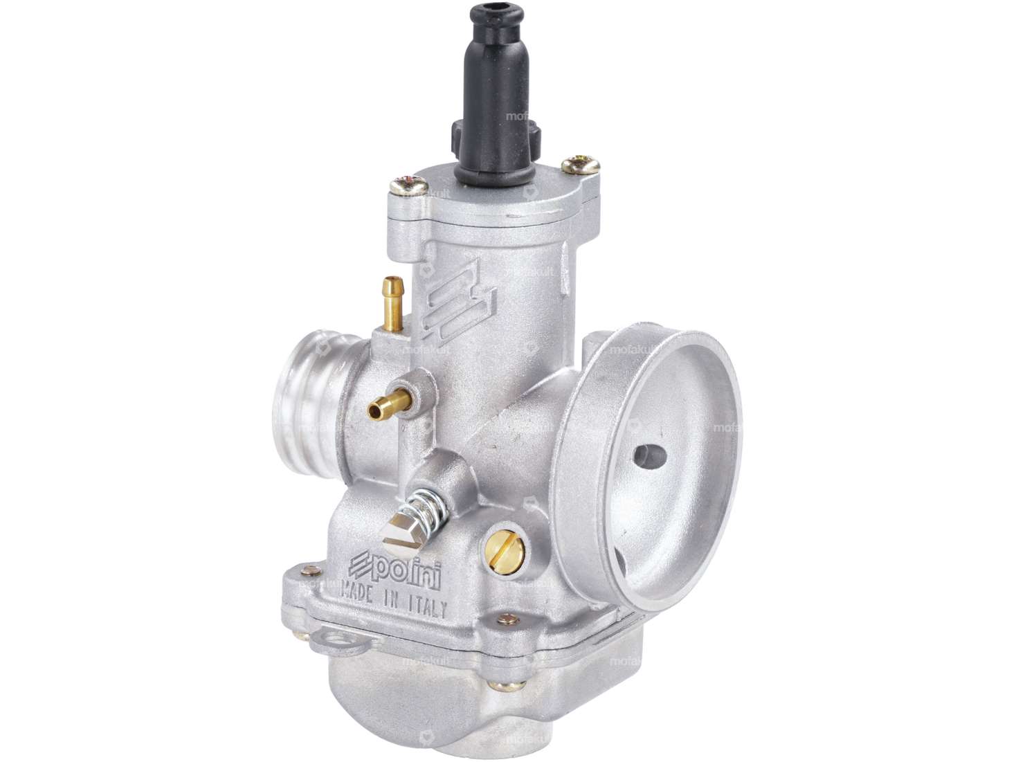 Carburatore Polini CP 17,5 mm (starter manuale) flangia in gomma Carousel Image 1