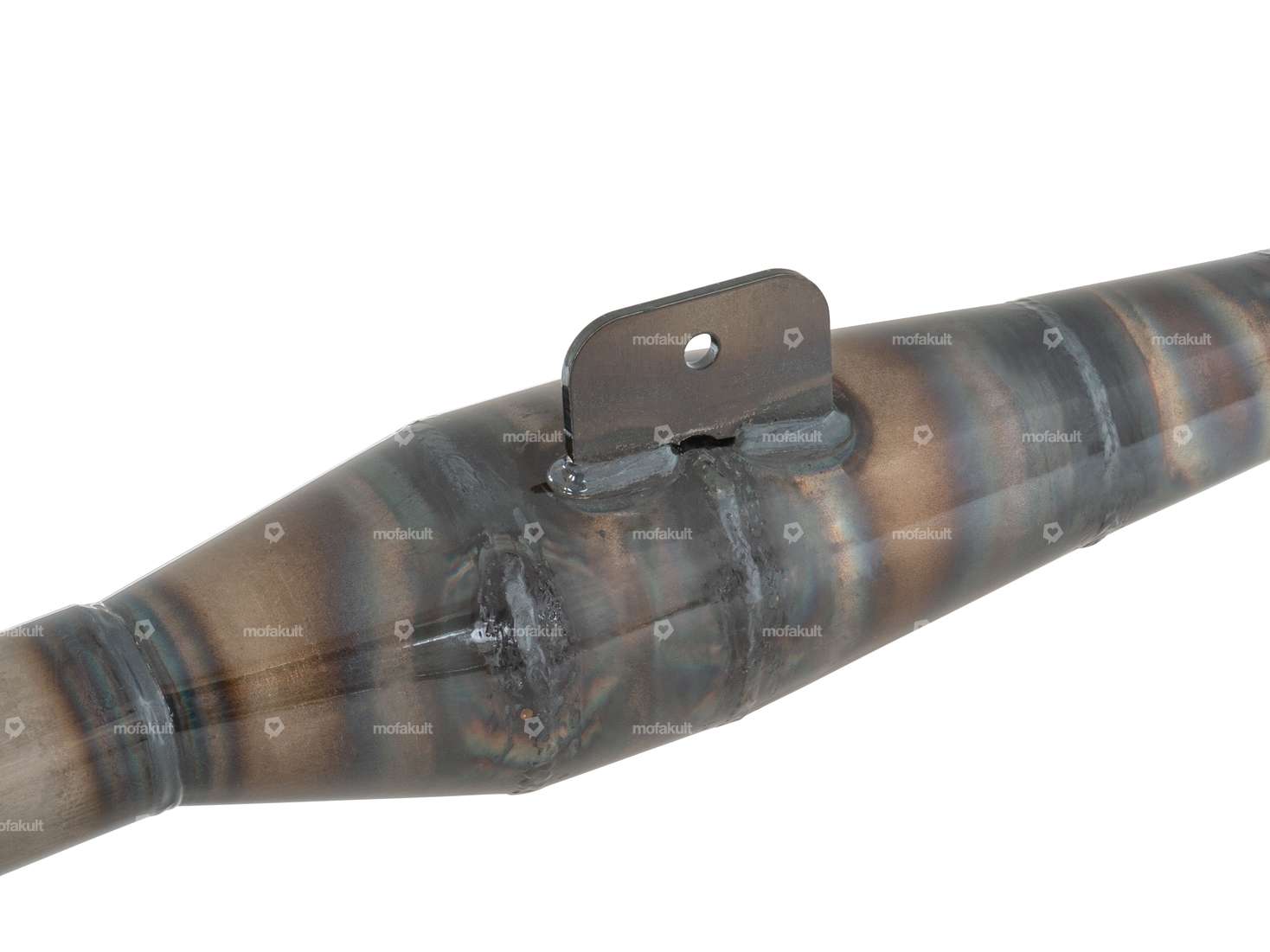 Scarico "Bullet EVO-1" blanco | Puch Maxi E50 Carousel Image 2