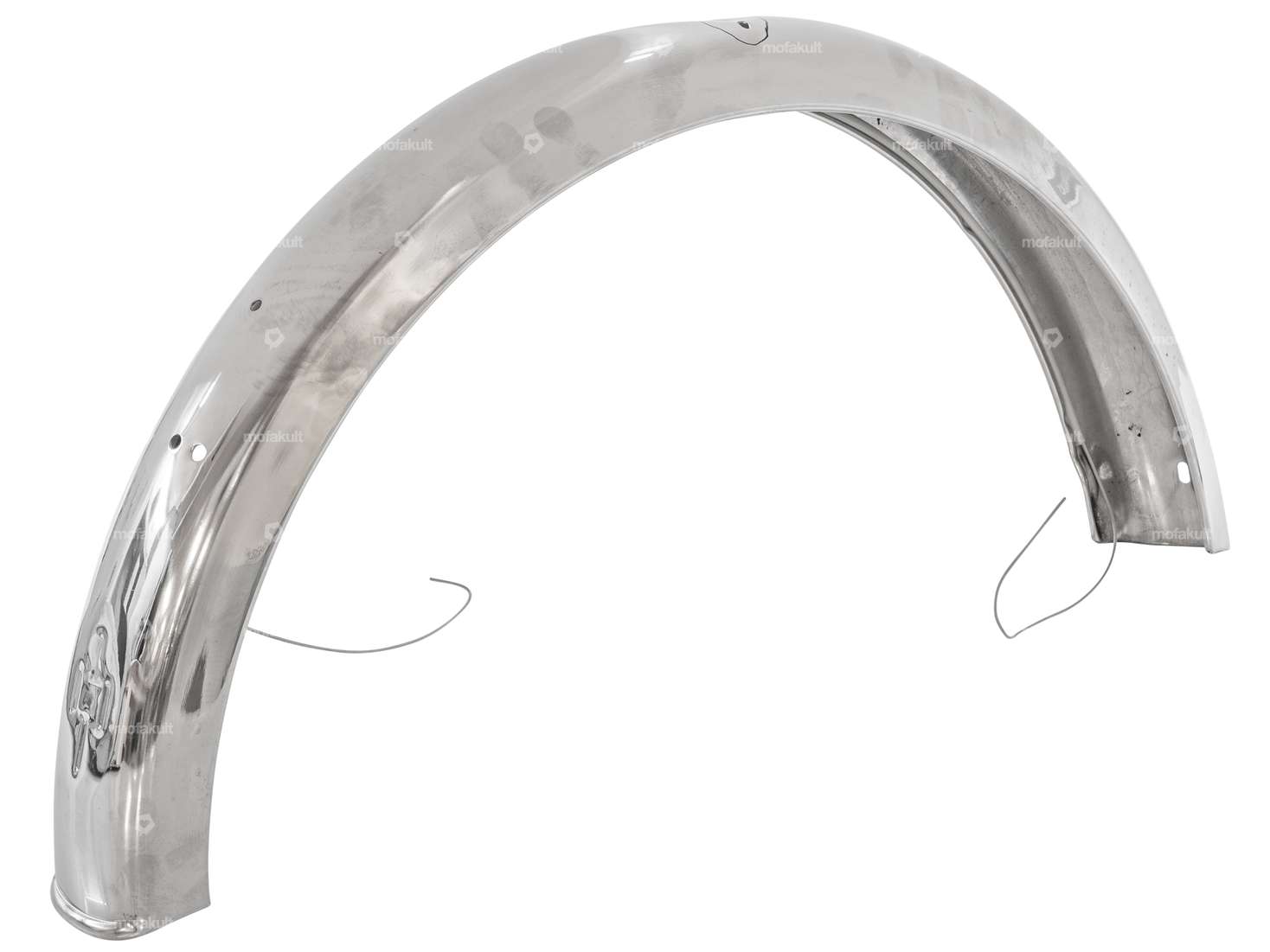 Rear fender (with dents) Inox NOS | Puch X30 NS, NL, NG-2AH, N-2AH, Sprinter Carousel Image 2