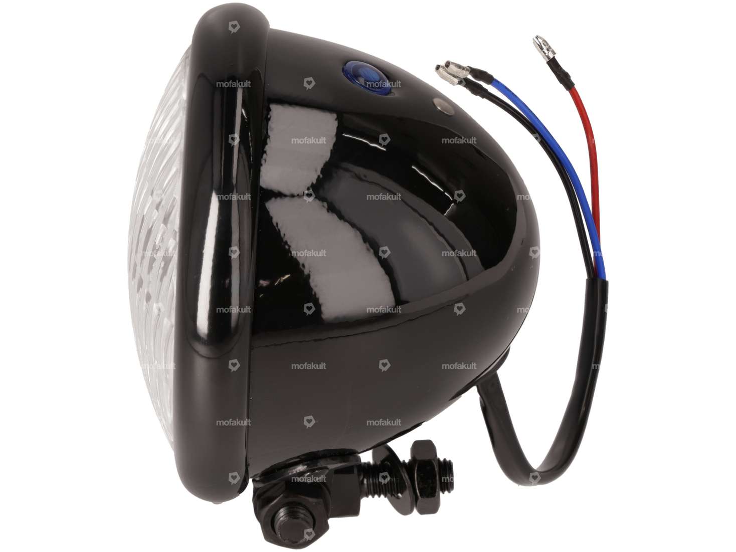 Headlight "Harley" Ø 12 cm black Carousel Image 2