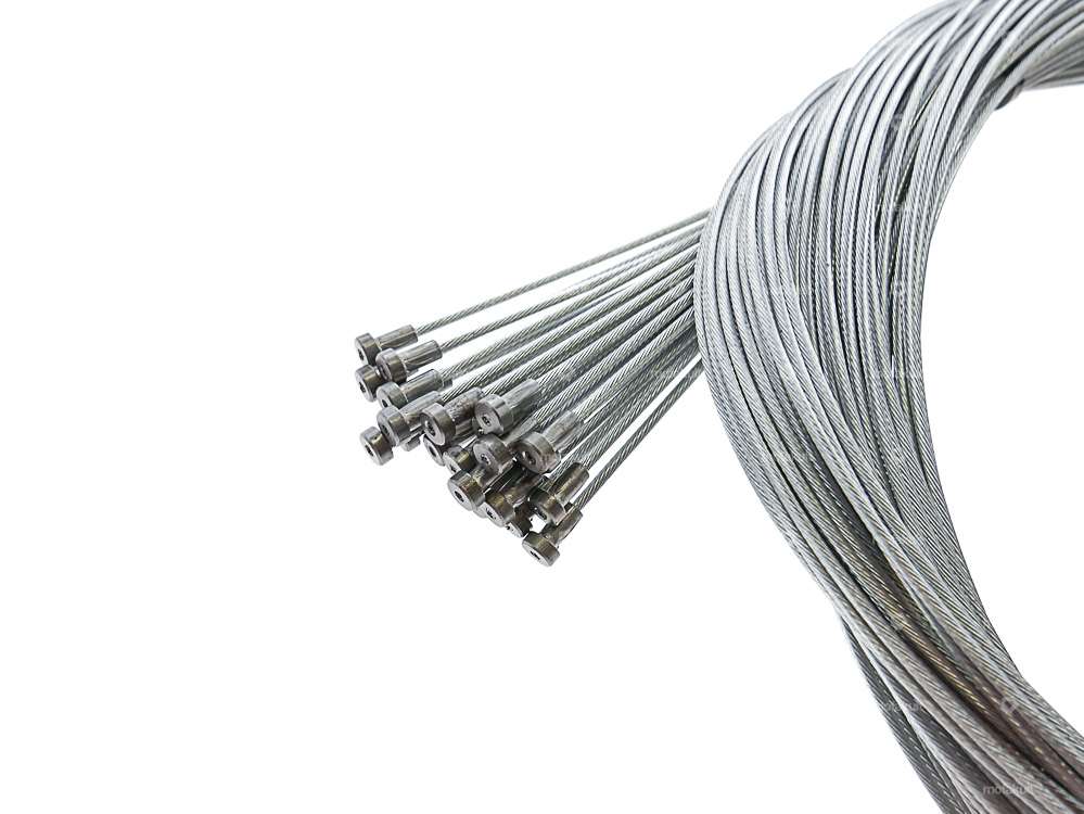 Cavo del freno Ø 1,8 mm x 220 cm (nipplo a pera) 25 pz. Carousel Image 2