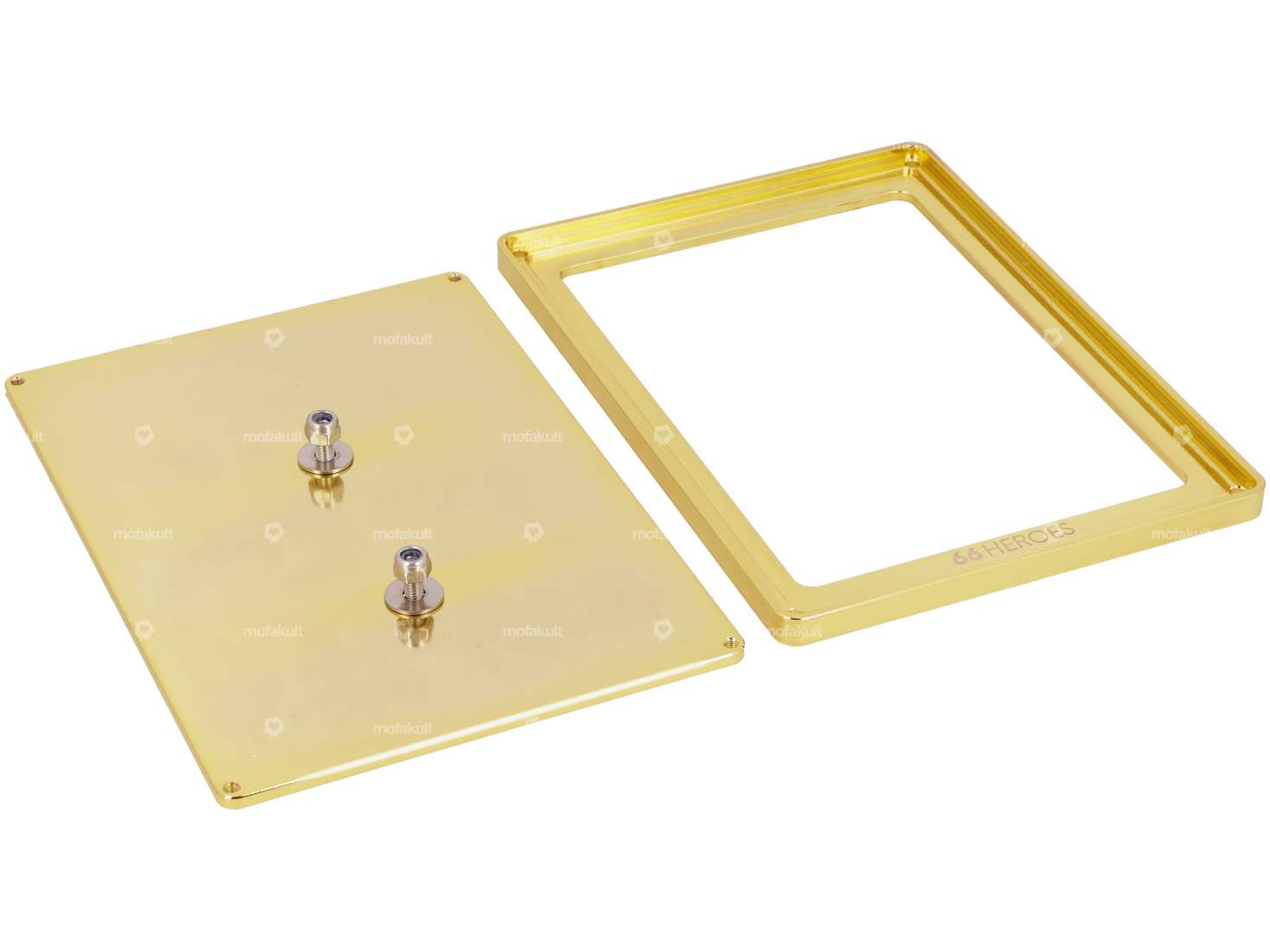 66HEROES Nummernrahmen Custom gold (CH-Version) Carousel Image 3