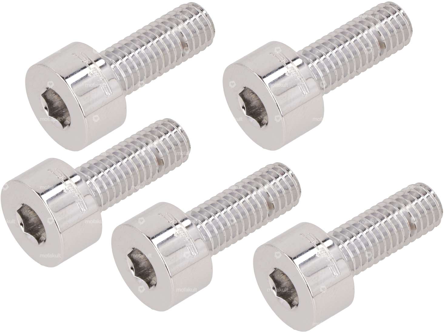 swiing® revival Schrauben-Set M8x22 Zylinderkopf Gussnabe Chrom | Puch Carousel Image 1