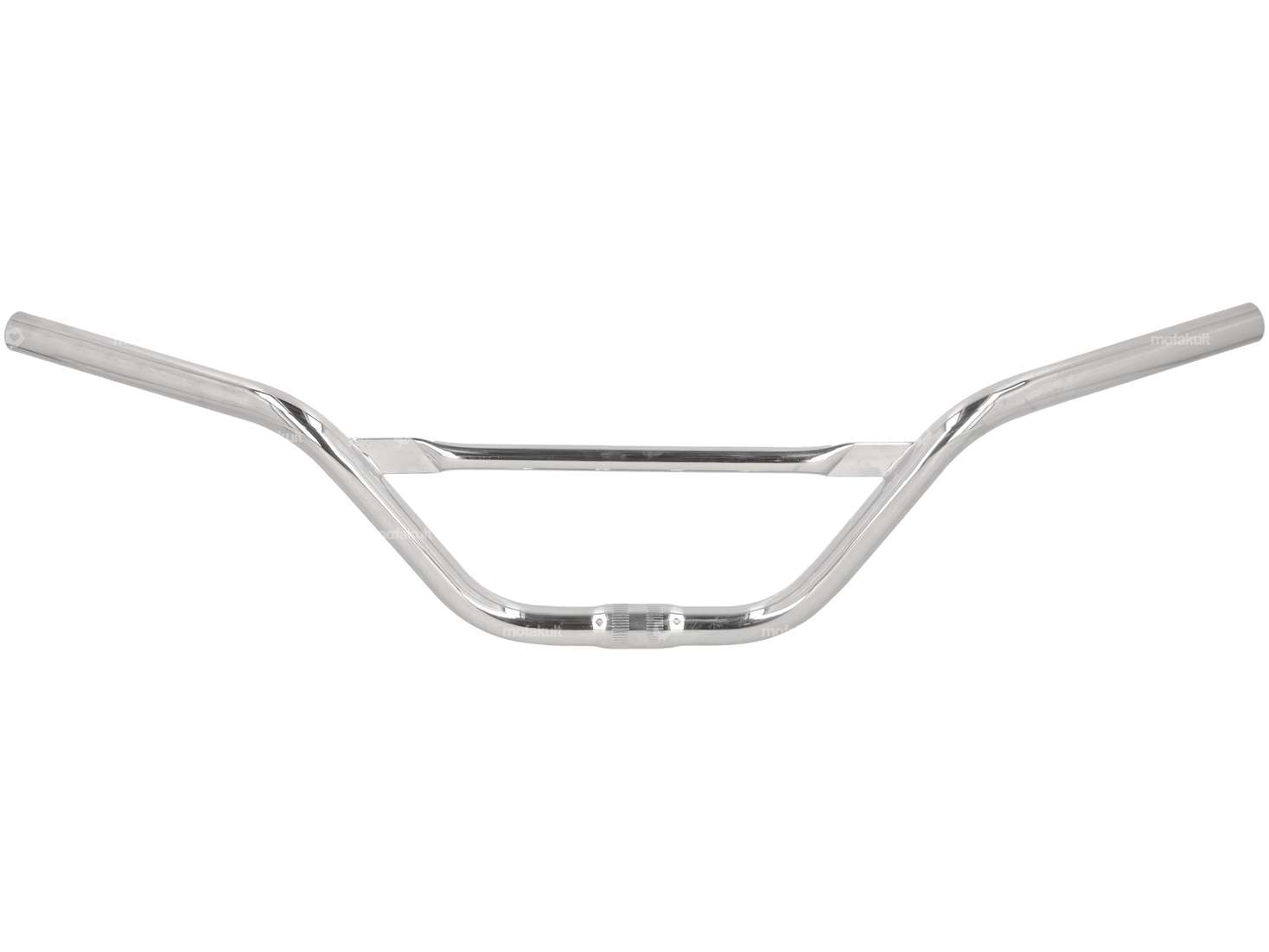 Attacco manubrio 15 cm curvo con puntone cromato Carousel Image 1