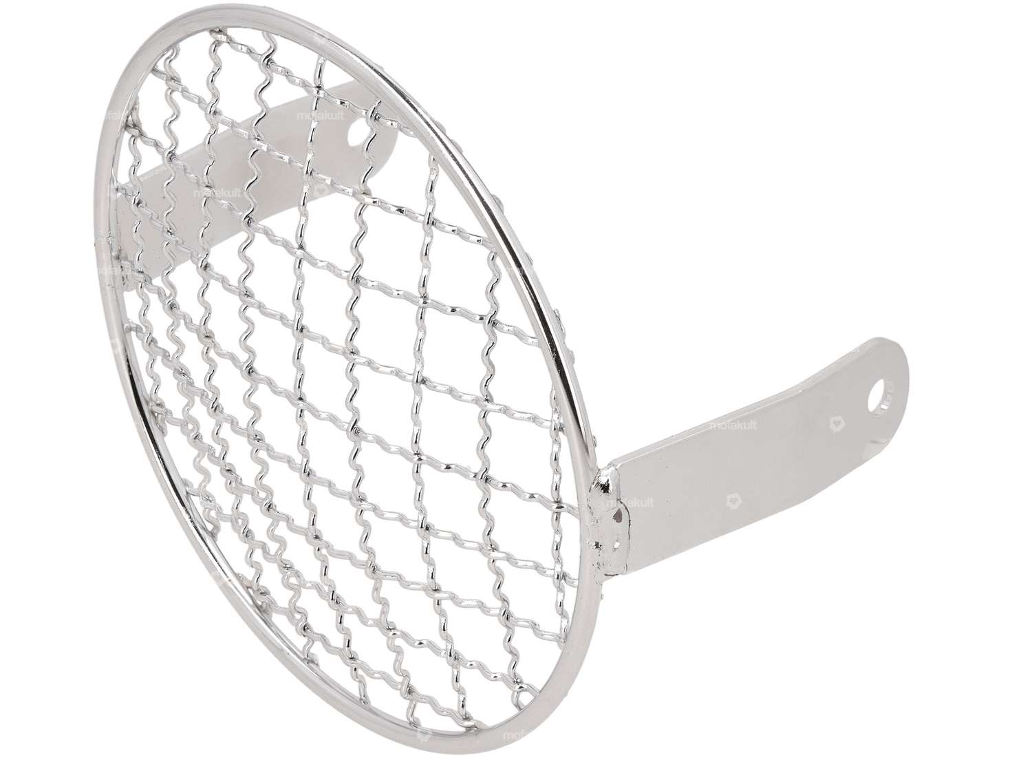 Lamp grille round chrome Carousel Image 1