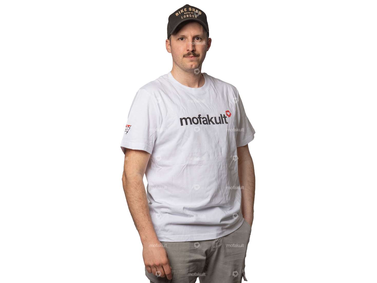 mk-Merch T-Shirt "Heart" white Carousel Image 2