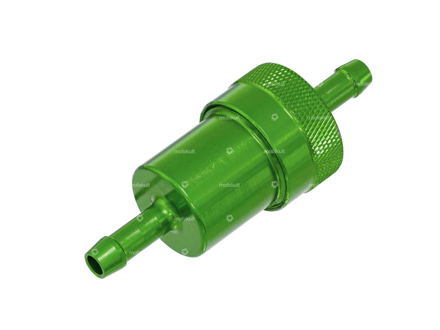 Raccordo filtro carburante GPO 6 mm alluminio verde (rimovibile) Carousel Image 1