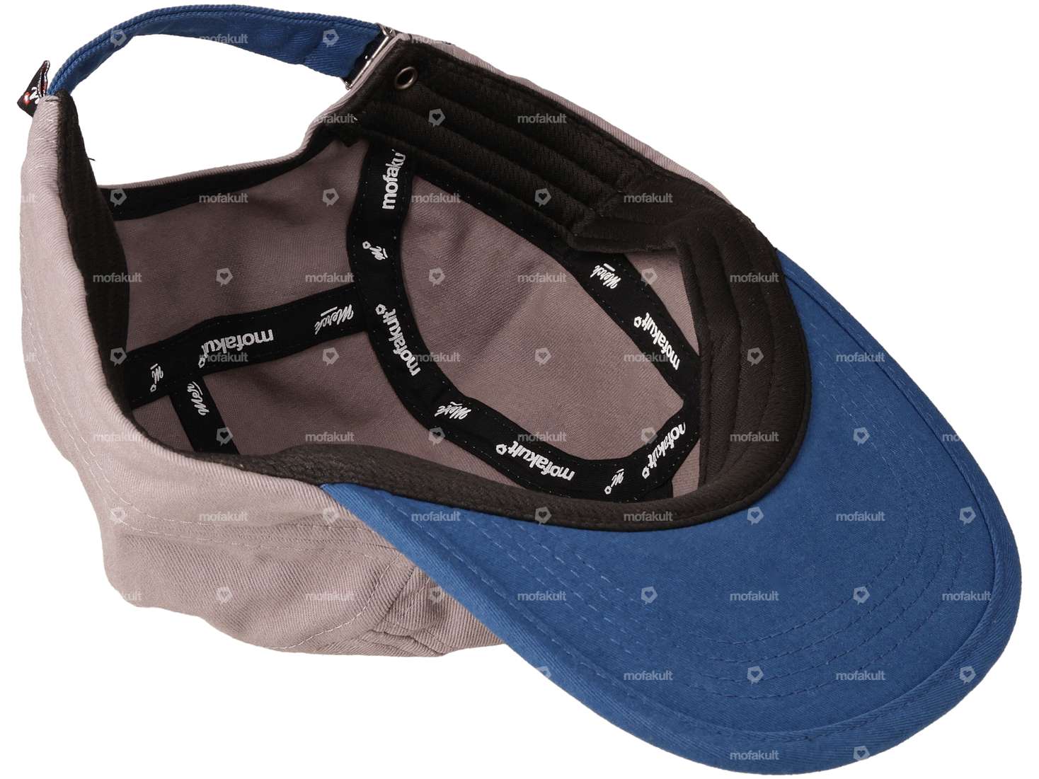berretto mk-Merch "mofakult" grigio / blu Carousel Image 3