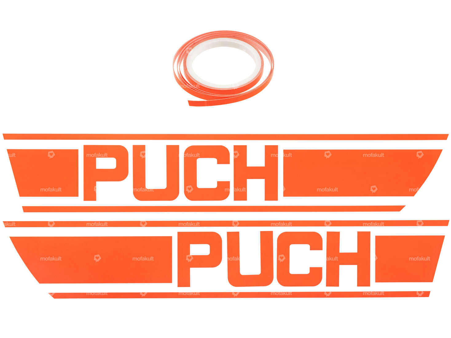 Klebersatz Tank orange Folienplot | Puch X30 Carousel Image 1