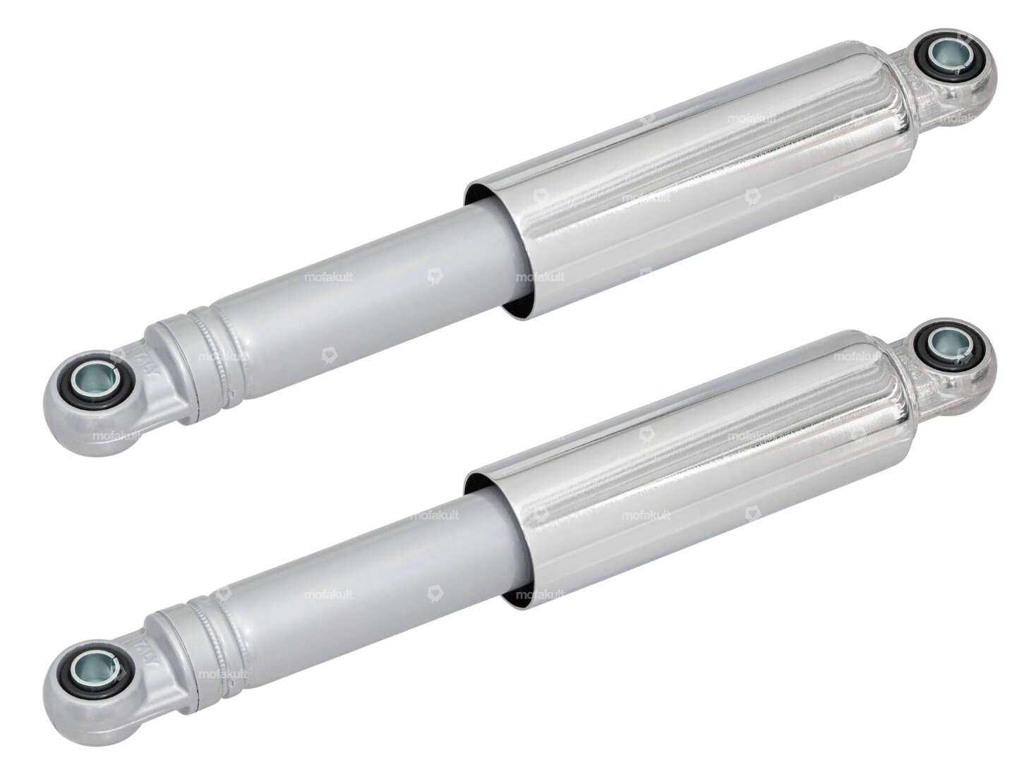 Ammortizzatore IMCA 26 cm oldschool cromo / argento Carousel Image 1