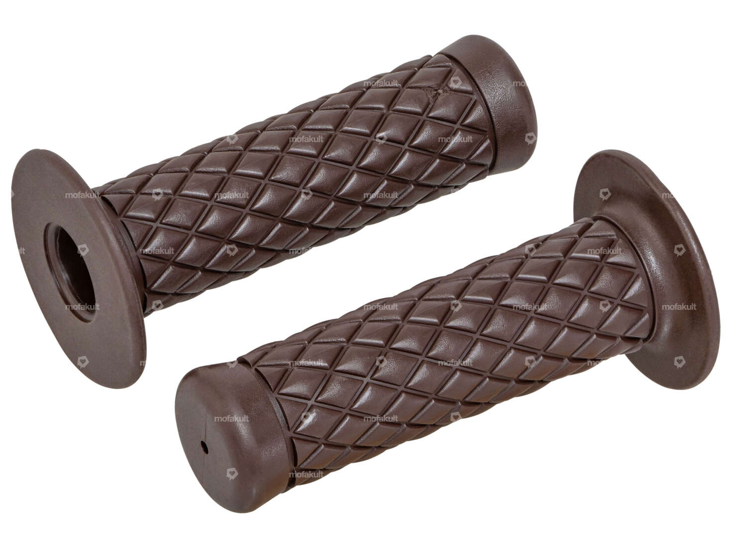 66HEROES manici a rombo con tesa automatica marrone Carousel Image 1