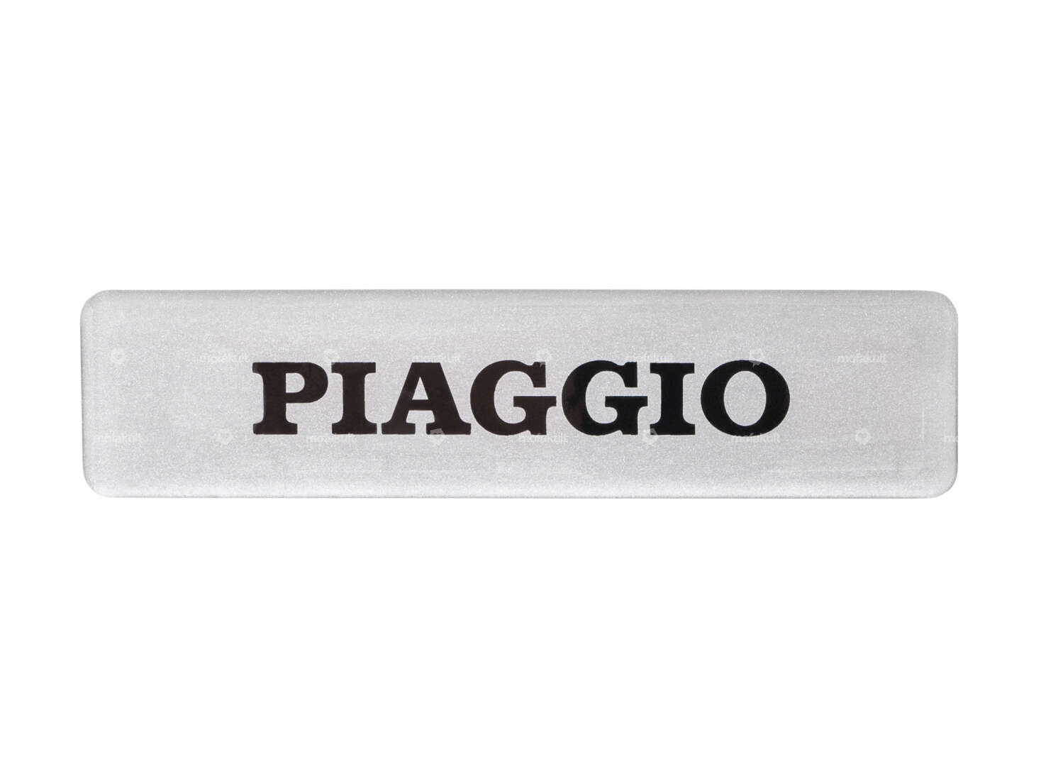 Adesivo serbatoio "PIAGGIO" 3D in silicone 115 x 27 mm originale | Piaggio Ciao, SI, Bravo Carousel Image 1