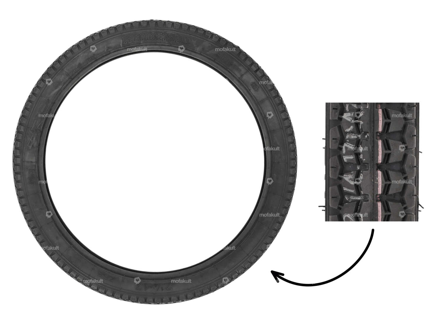Pneumatico Heidenau 2,25 x 17" M3 Allround Carousel Image 1