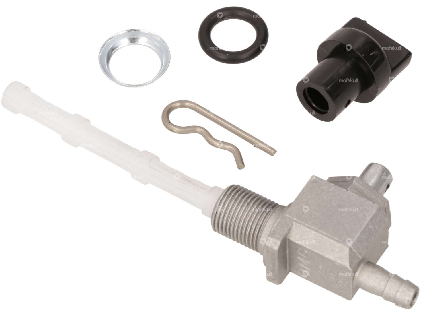 OMG rubinetto per benzina verticale M12x1 con manopola (per l'avvitamento) in uscita dal basso Carousel Image 4