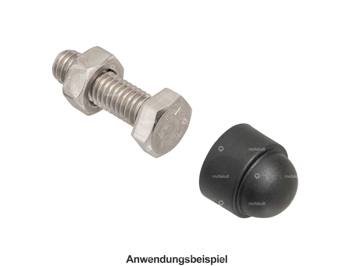 Abdeckkappe Aussensechskant M10 schwarz Carousel Image 3