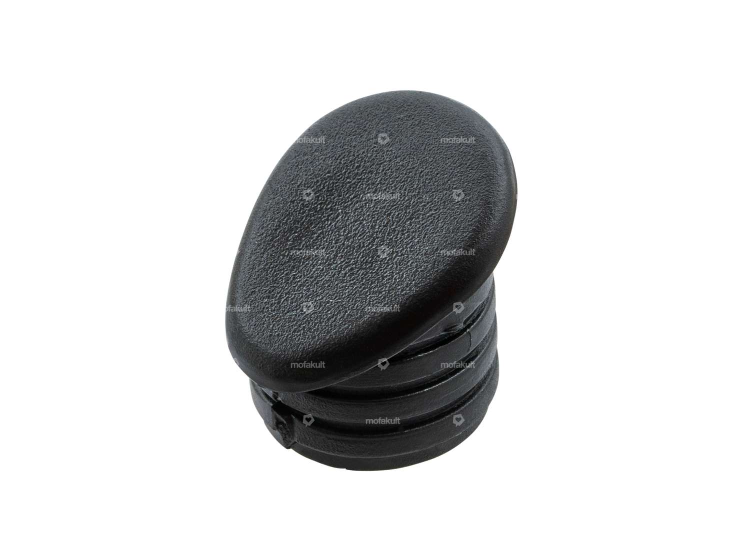 Tappo in gomma per attacco manubrio nero Carousel Image 1