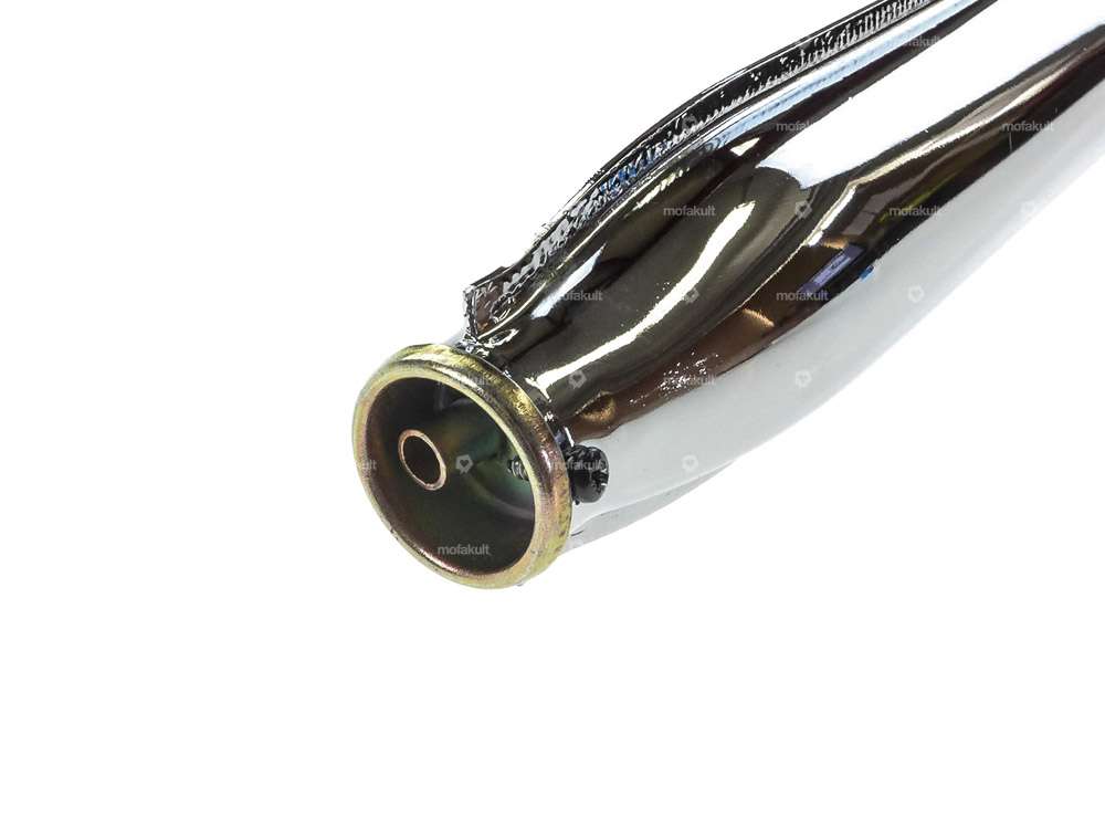 Scarico 25 mm uscita diritta cromo | Tomos Carousel Image 4