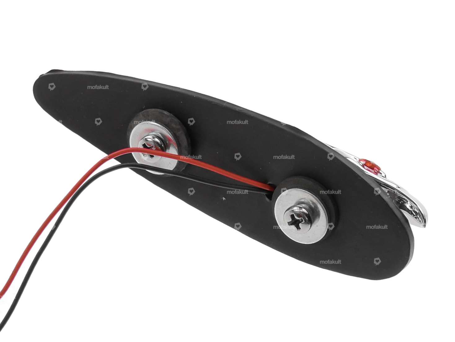 Figura ornamentale aquila cromata piccola (occhi illuminati) Carousel Image 3