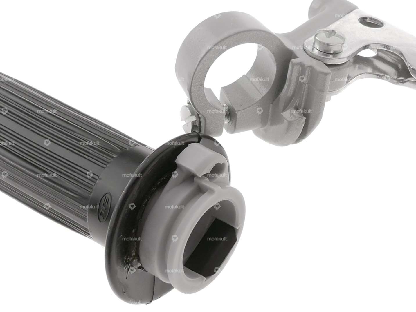 Manopola dell'acceleratore Oldschool grigio Carousel Image 4