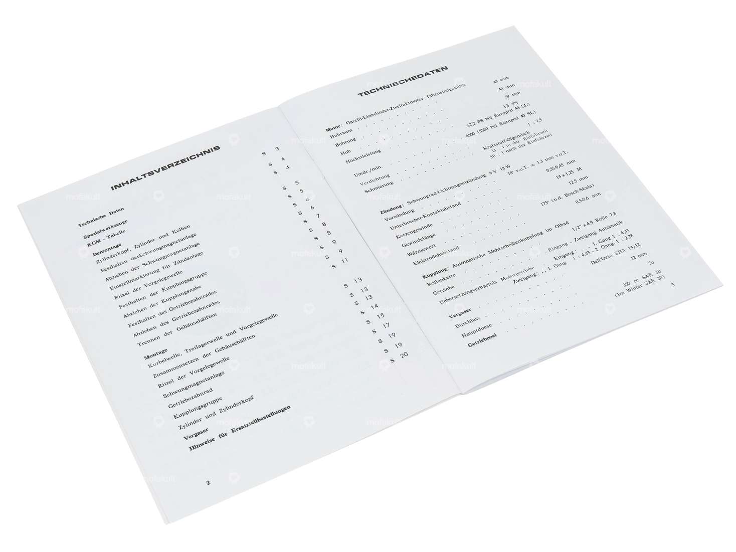 Istruzioni per la riparazione | Garelli Eureka Katia Carousel Image 2