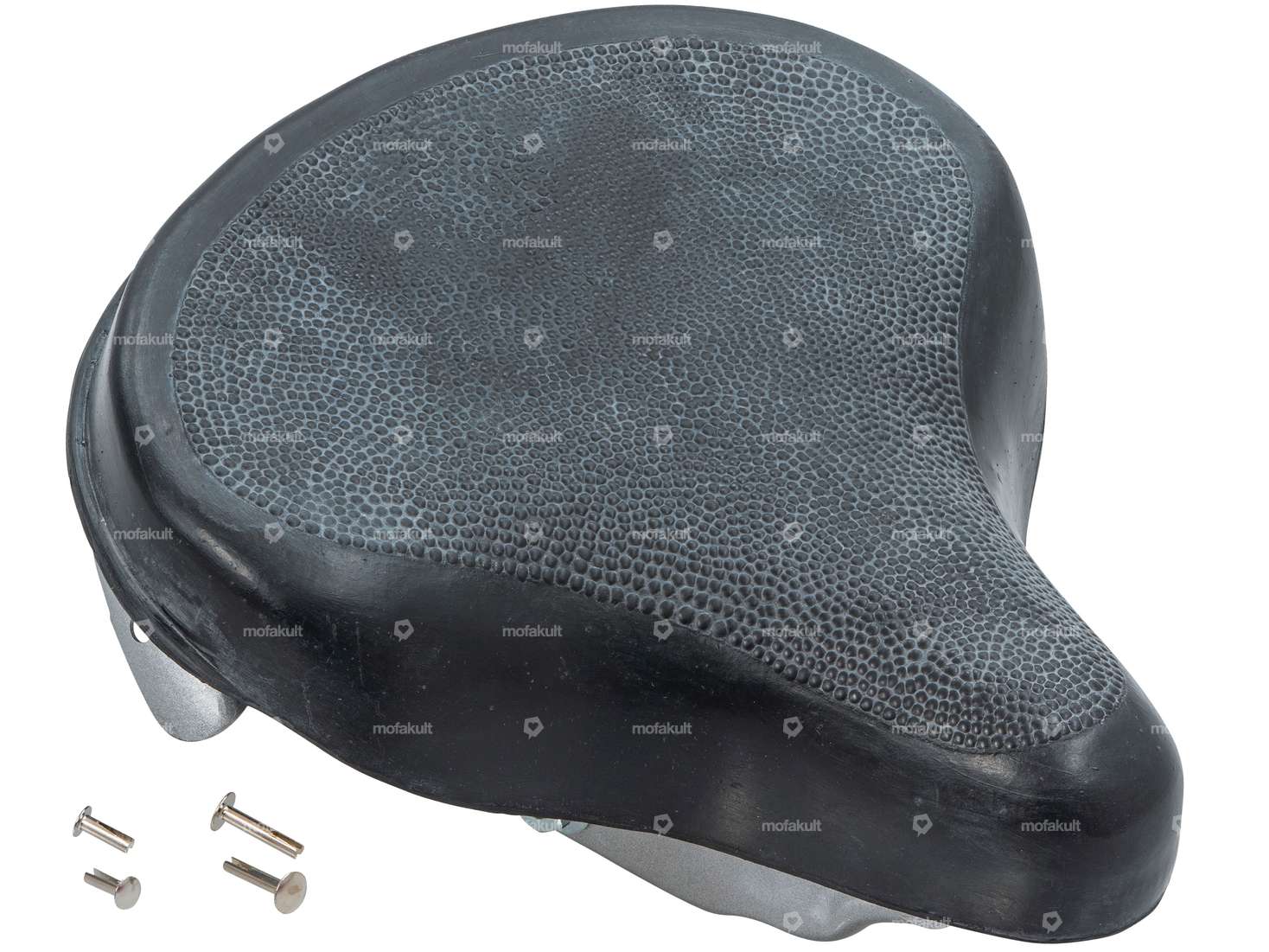 Sella "Oldtimer" a molla in gomma nera Carousel Image 4