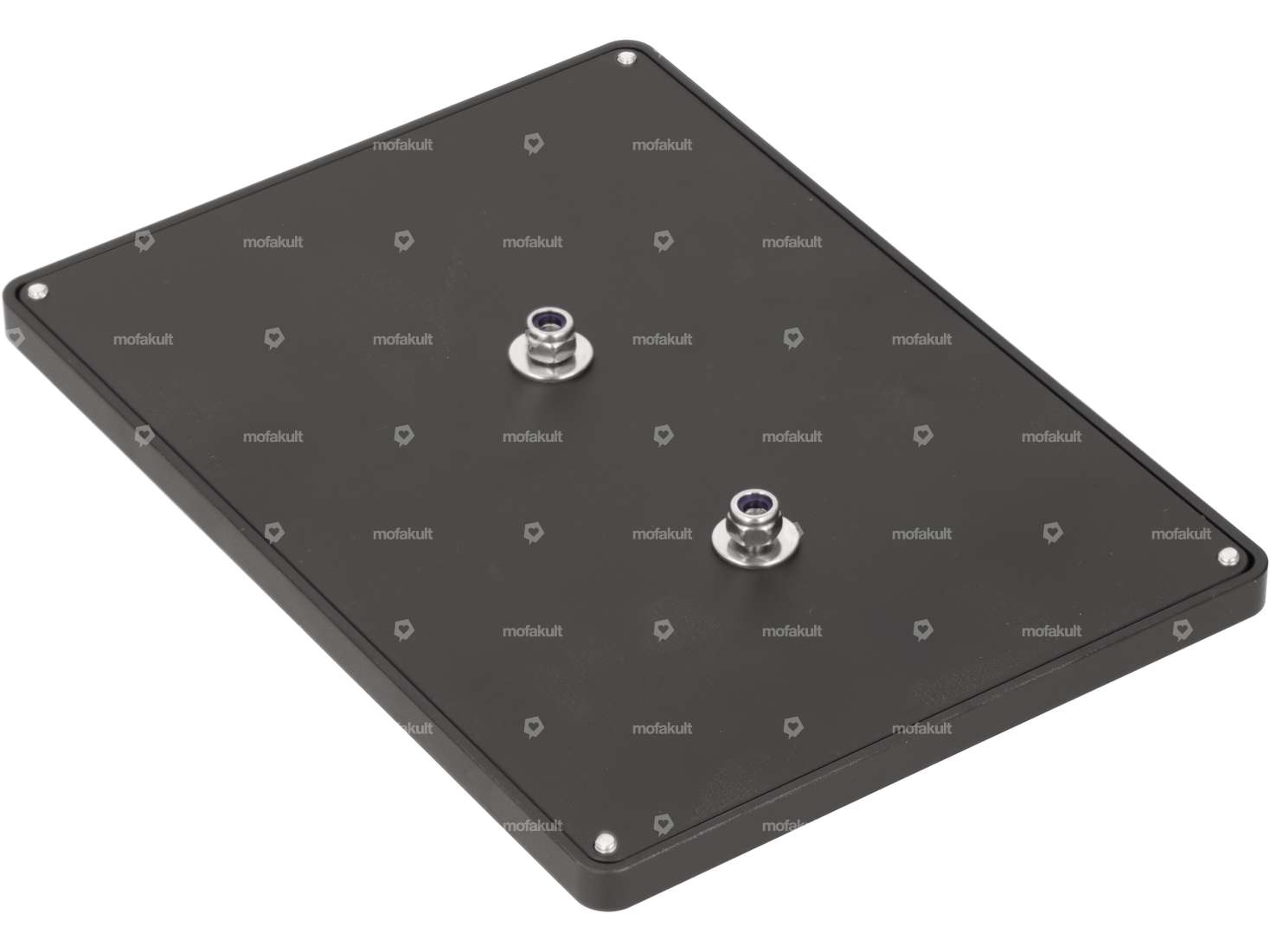 66HEROES Cornice porta numero personalizzata "mofakult" nero / nero (versione CH) Carousel Image 3