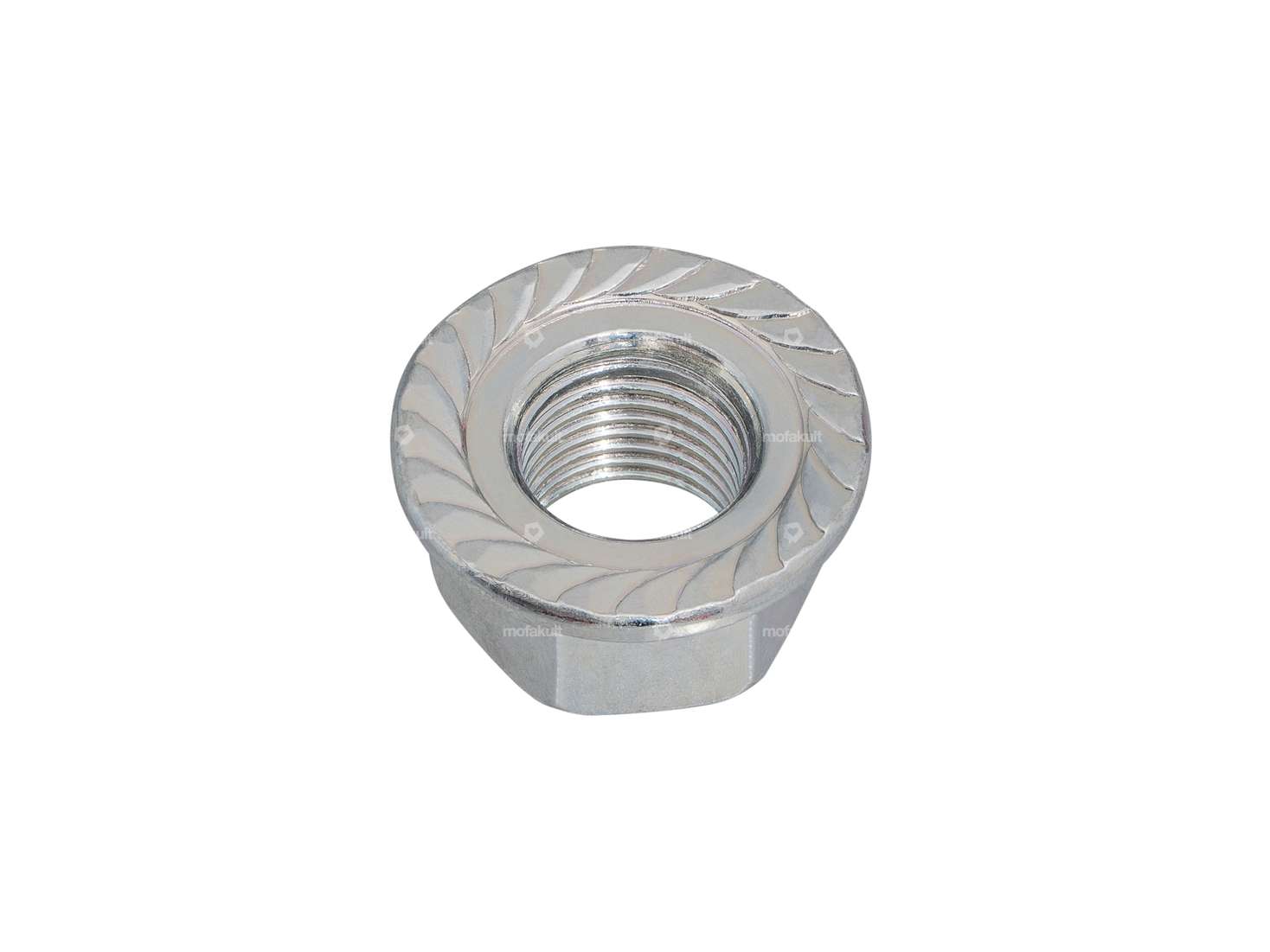 Nut flywheel M10x1 SW15 serrated Carousel Image 2