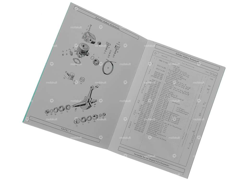 Spare parts list | Sachs 50/3 LKH, LH engine Carousel Image 3