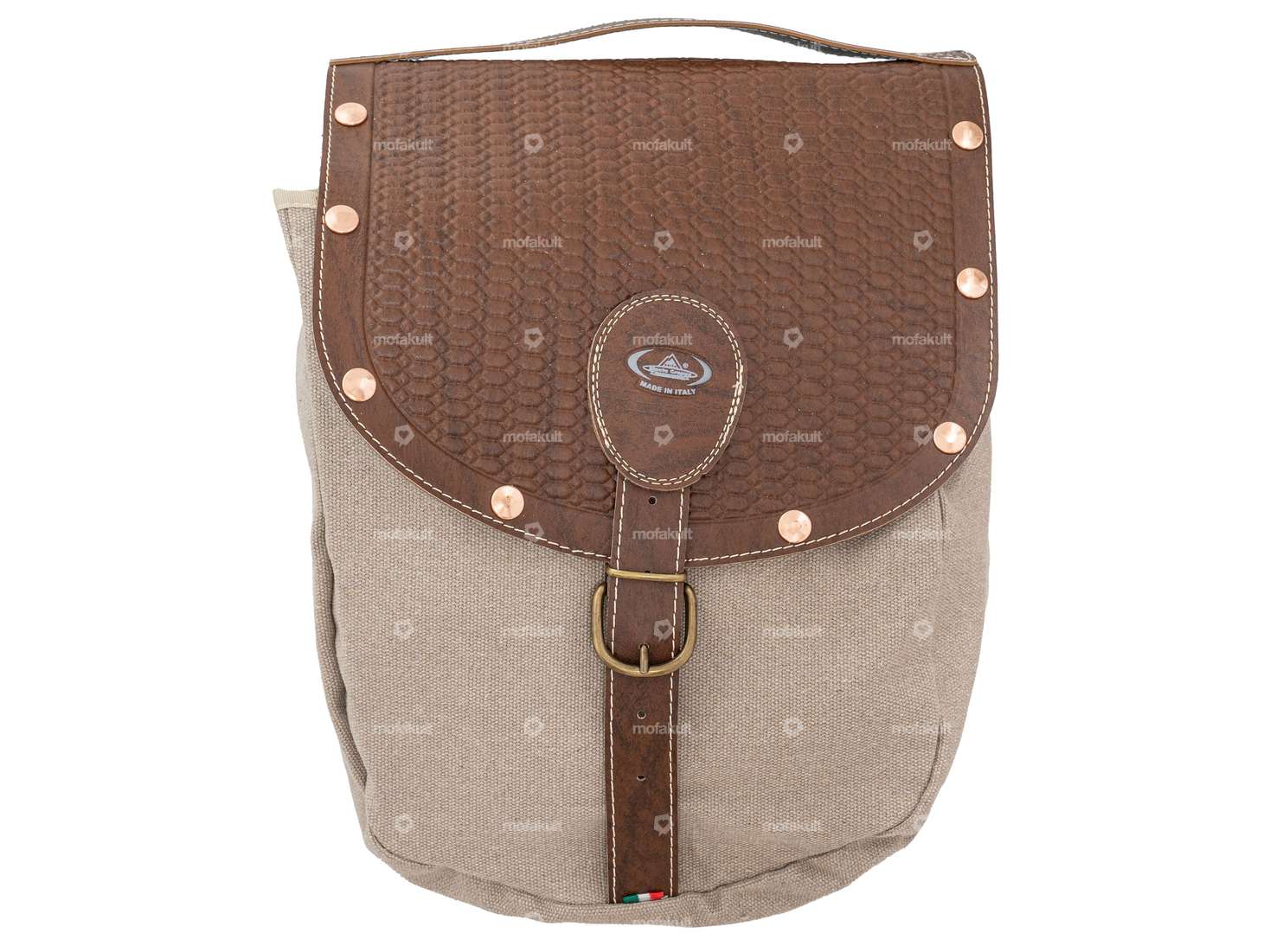 Borsa per bagagli Oldschool marrone Carousel Image 2