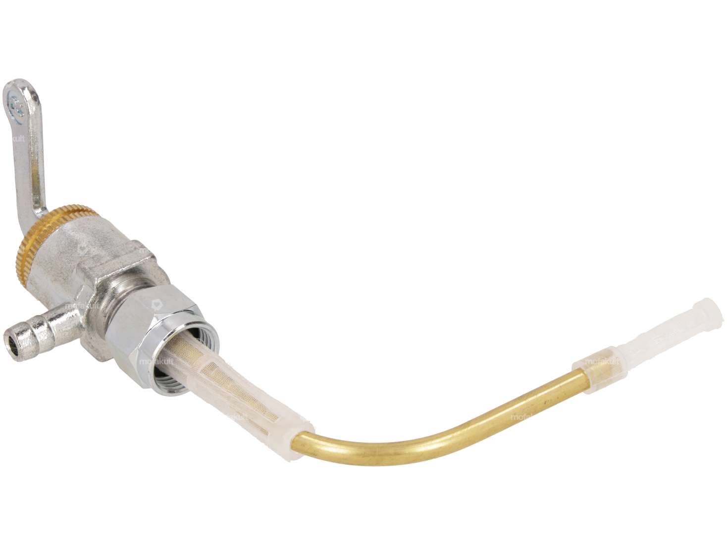 Rubinetto benzina orizzontale M12x1 (con dado per raccordo) in uscita sul fondo | Puch Maxi S, N Carousel Image 2