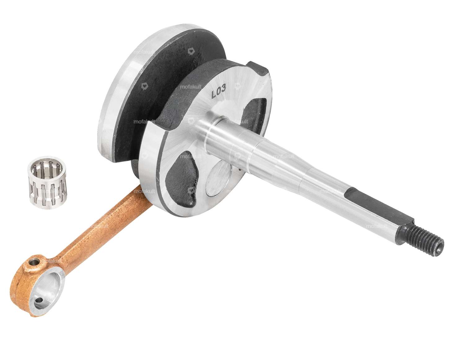 Albero motore (economico) 12 mm KoBo | Piaggio Ciao, SI, Bravo, Boxer 12 mm Carousel Image 1