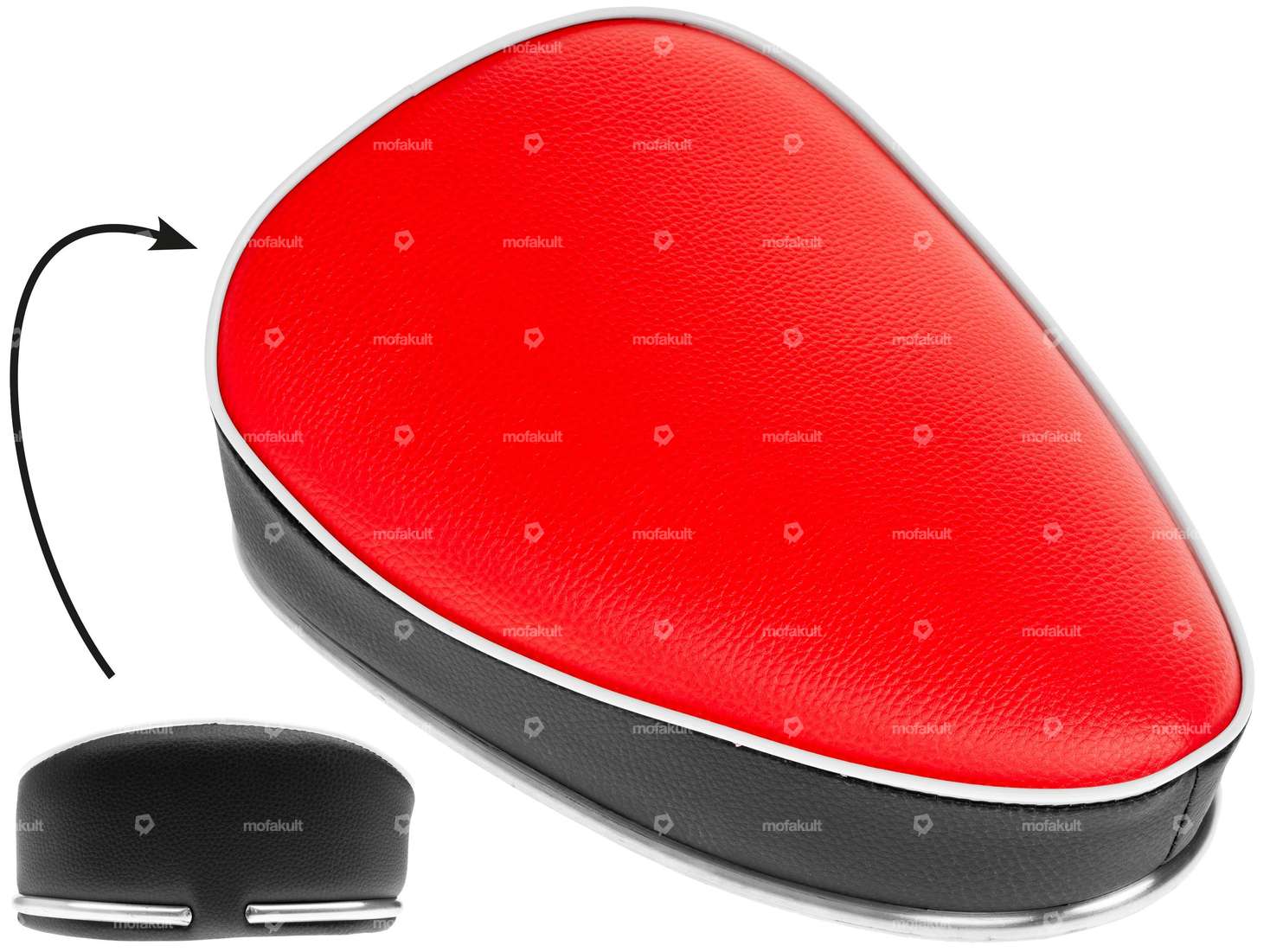 Panchina rosso/nero Carousel Image 1