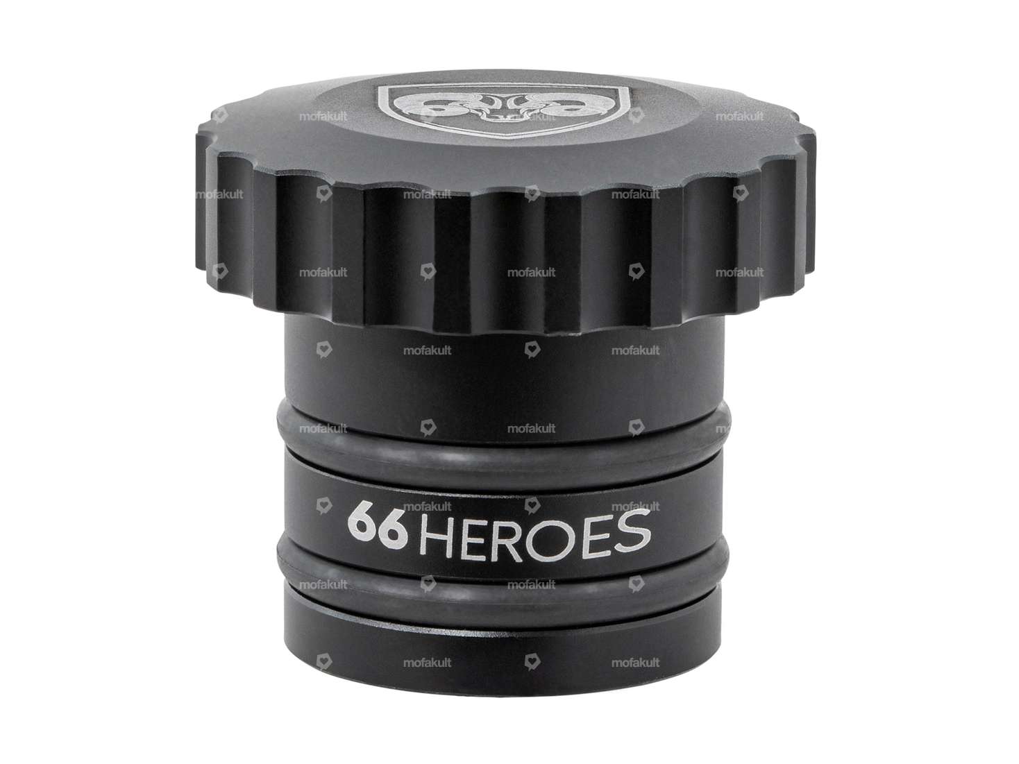 Tappo benzina "66HEROES" ondulato nero | Piaggio Ciao, Bravo Carousel Image 2