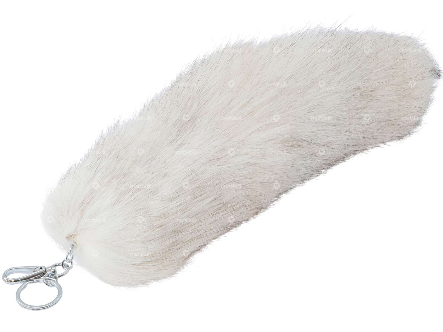 Ciondolo a coda di volpe blu (pelliccia vera) Carousel Image 1