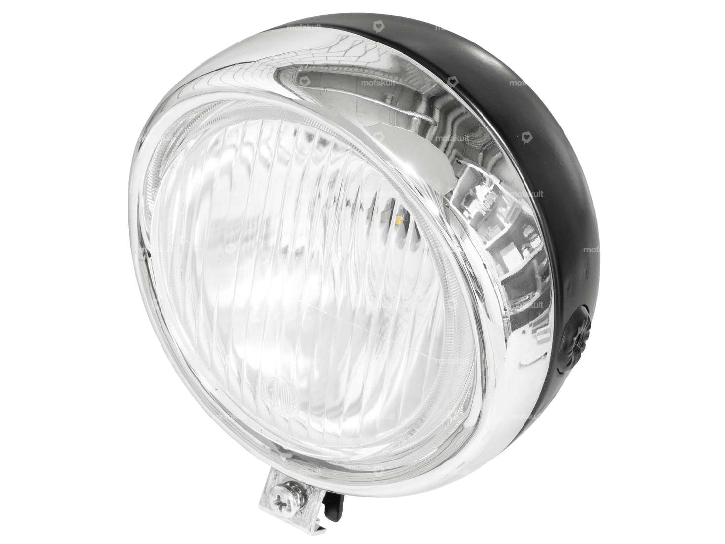 GUIA faro rotondo Ø 13 cm cromo / nero (spoiler stretto) Carousel Image 1