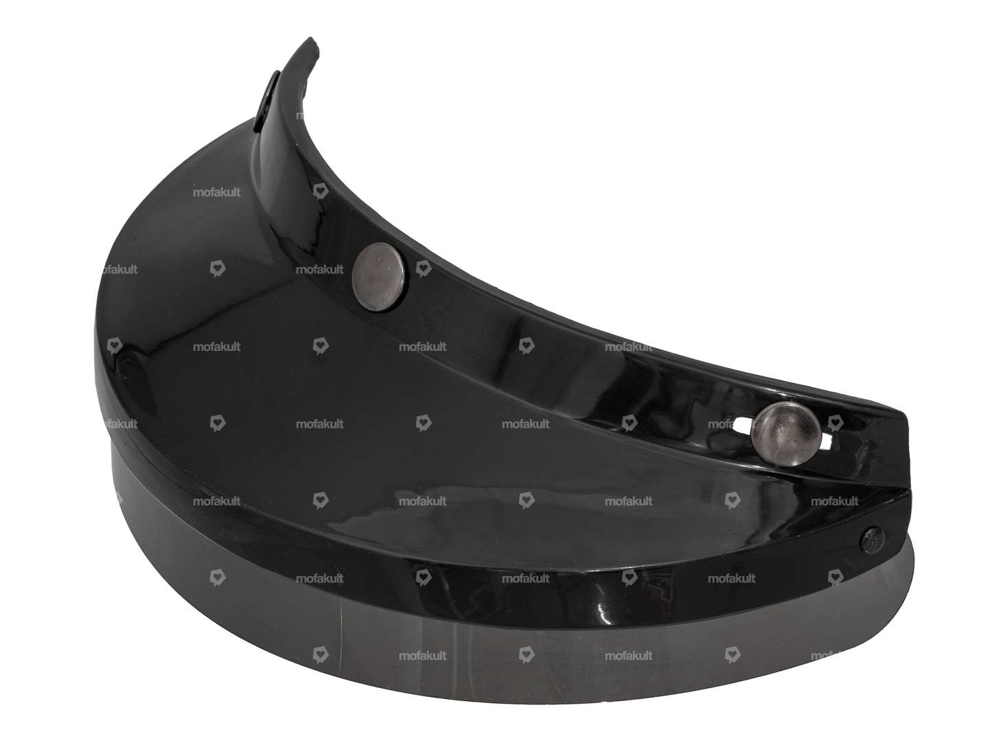 IXS visiera jet casco piccolo nero lucido Carousel Image 1