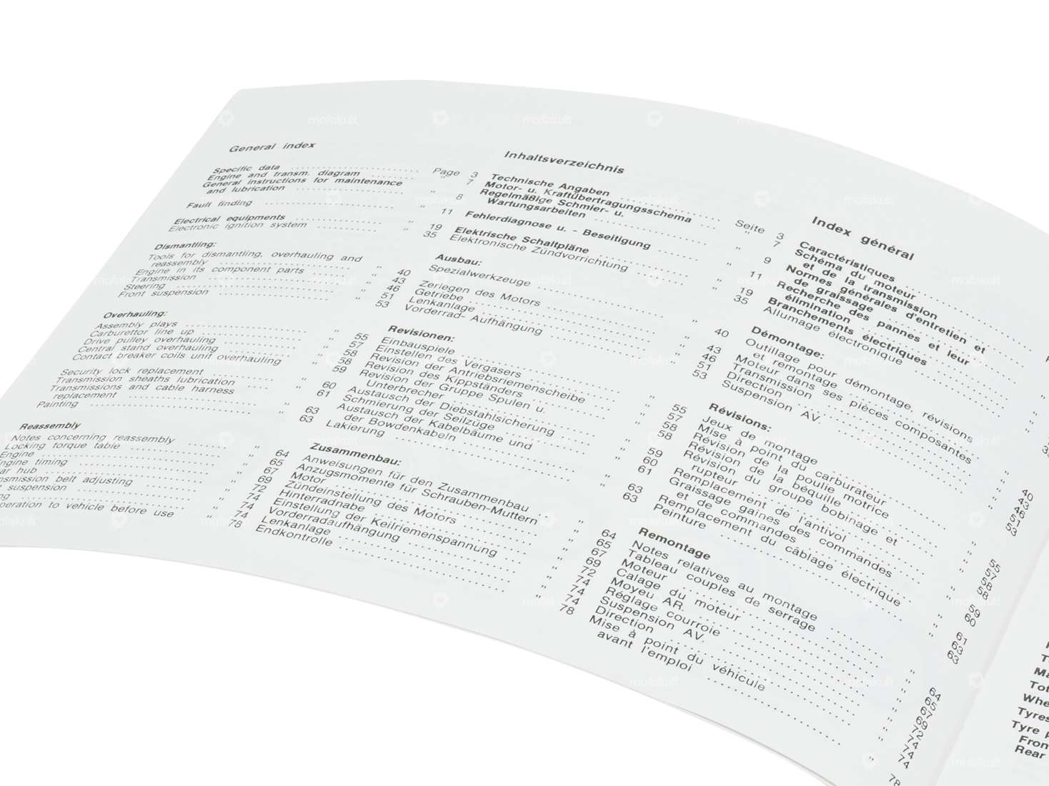 Manuale d'officina | Piaggio Ciao, SI, Bravo Carousel Image 2