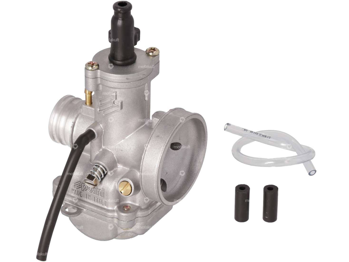 Carburatore Polini CP 17,5 mm (starter manuale) flangia in gomma Carousel Image 2