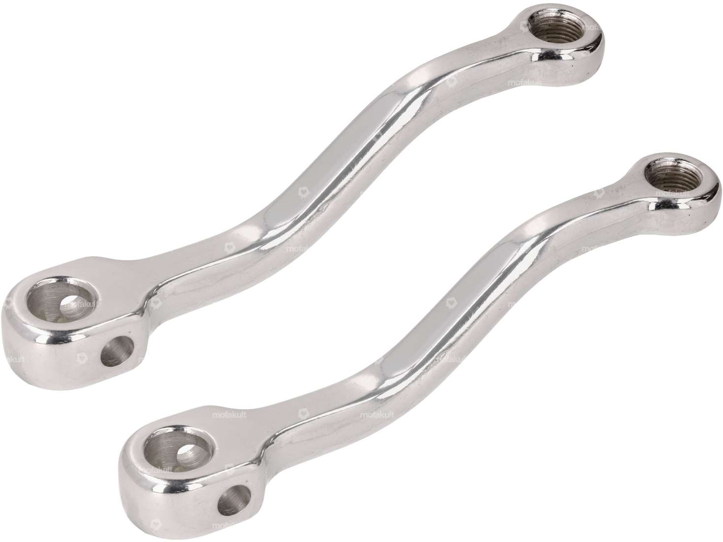Pedal cranks 169 mm M14x1.25 chrome Carousel Image 1