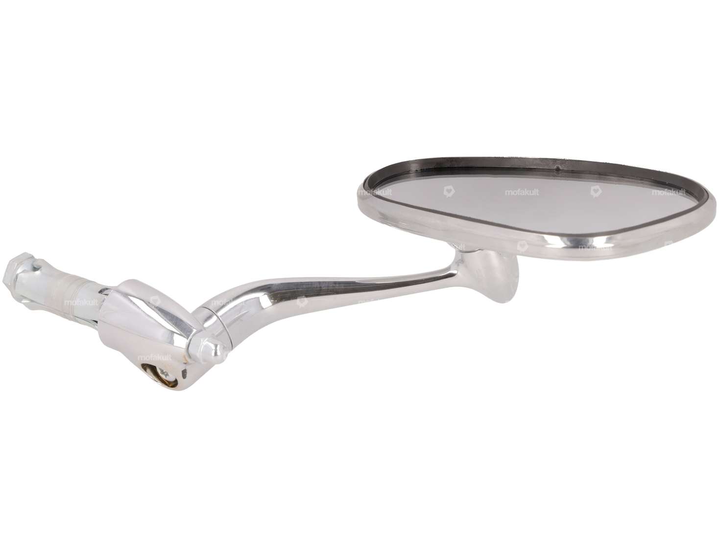 Bumm specchio ovale destro corto versione plug-in cromo Carousel Image 2