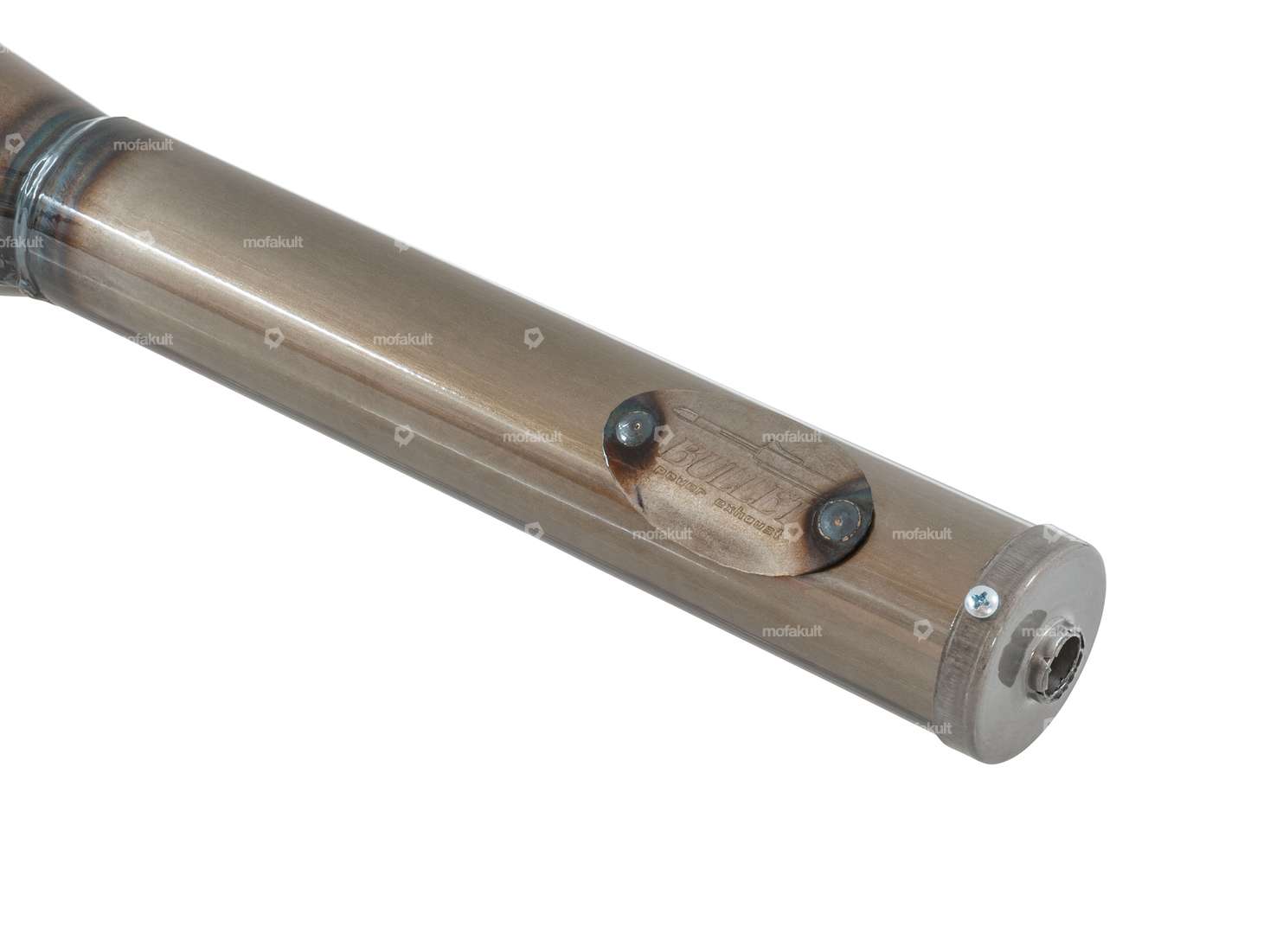 Scarico "Bullet EVO-1" blanco | Puch Maxi E50 Carousel Image 3