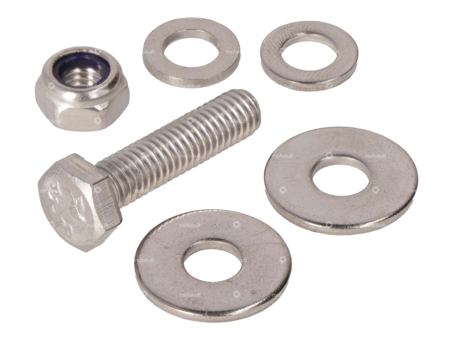 Set di viti parafango posteriore Inox originale | Piaggio Ciao Carousel Image 1