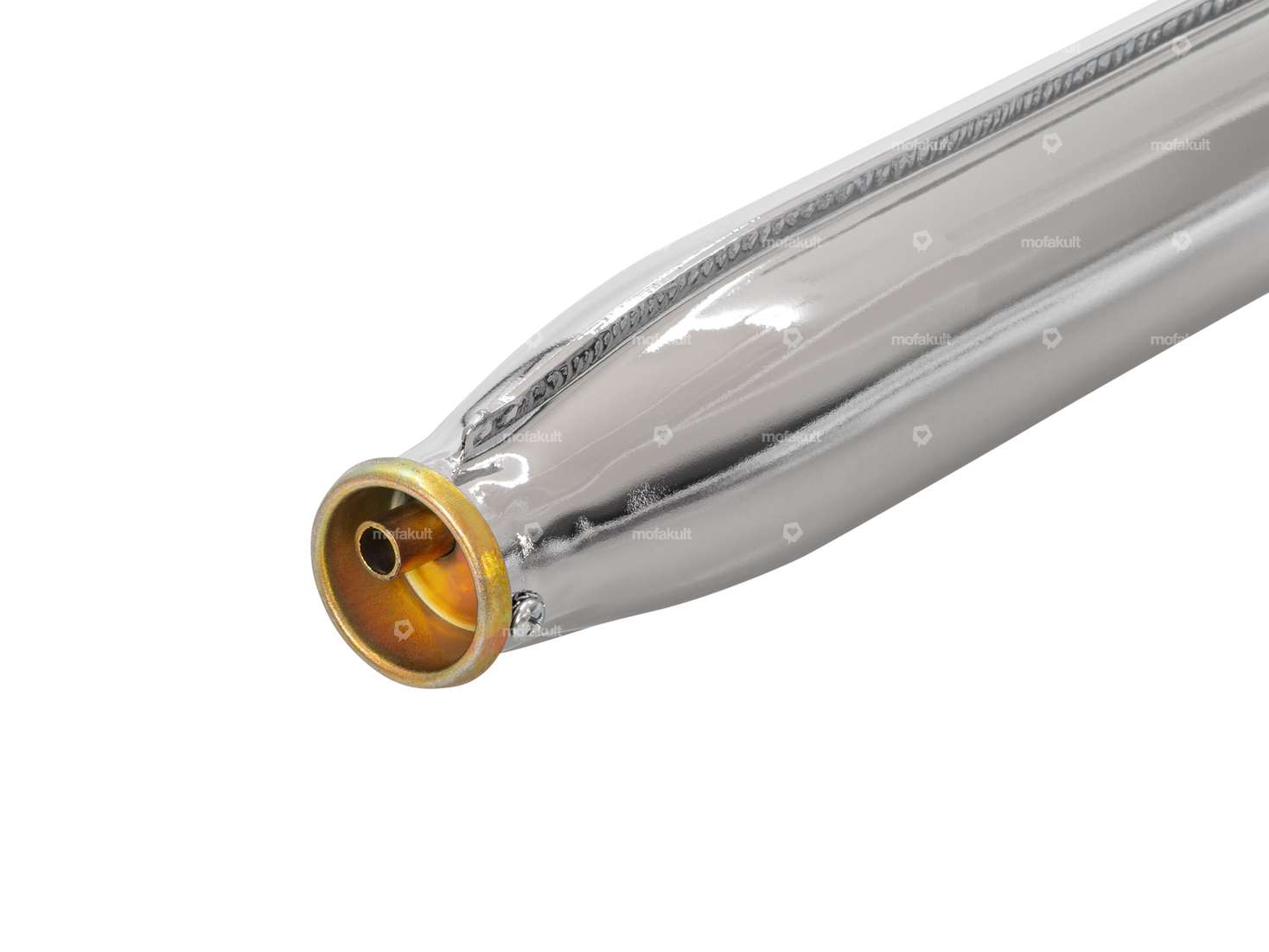 Scarico 25 mm uscita diritta cromo | Tomos Carousel Image 4