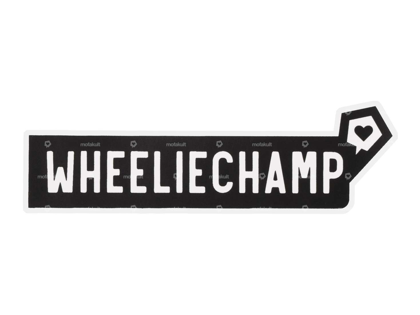 Adesivo mk-Merch "WHEELIECHAMP" 25 x 100 mm Carousel Image 1