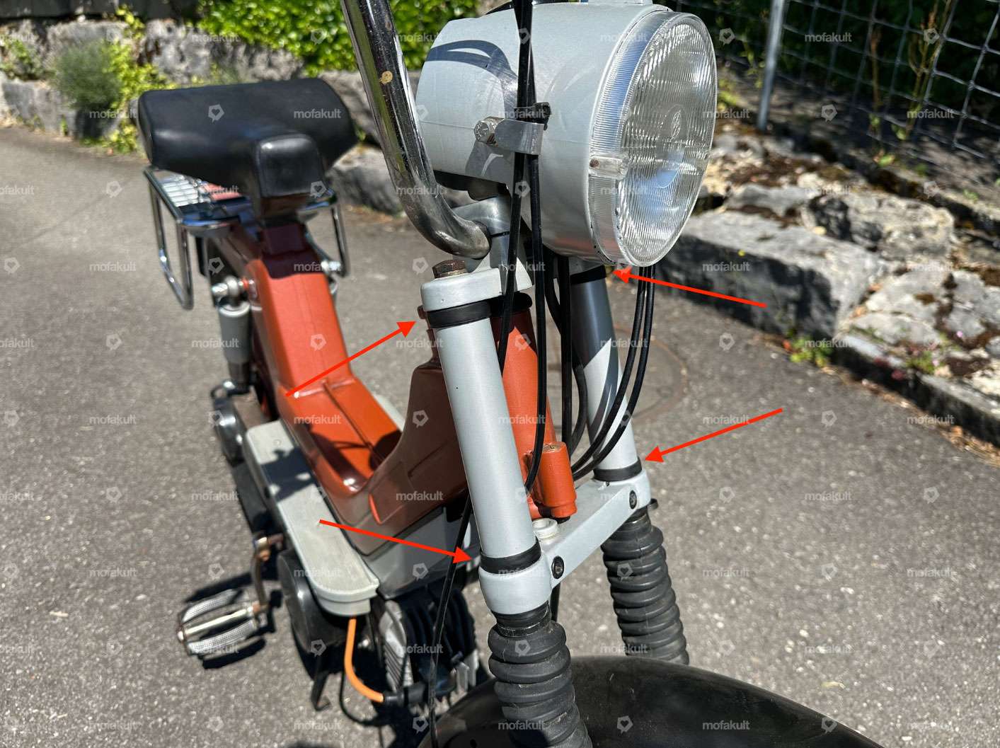 Fork rubber protection tube black | Piaggio SI Montecarlo Carousel Image 3