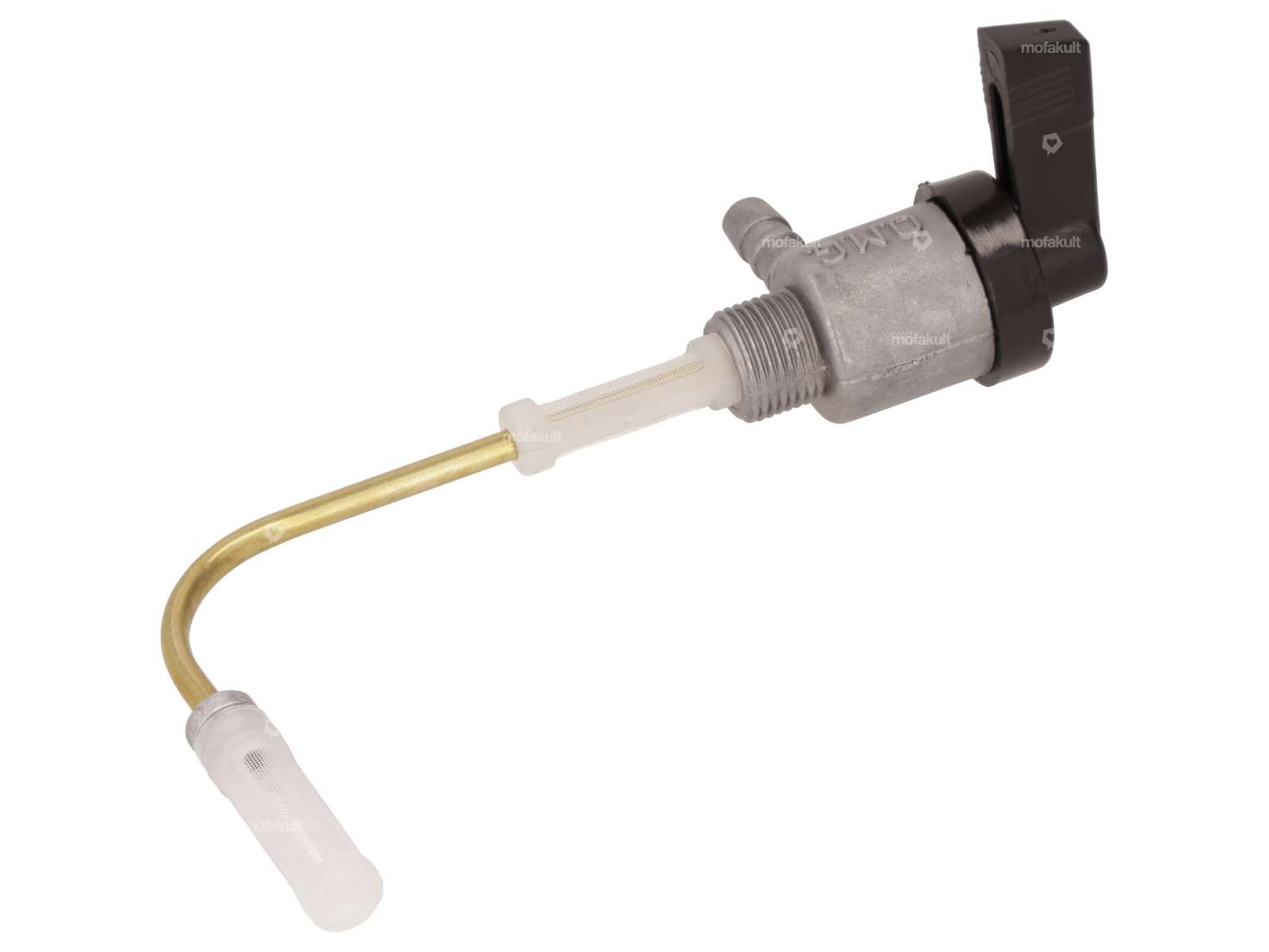 Rubinetto benzina orizzontale M12x1 con dado raccordo uscita fondo | Puch Maxi S / N Carousel Image 3