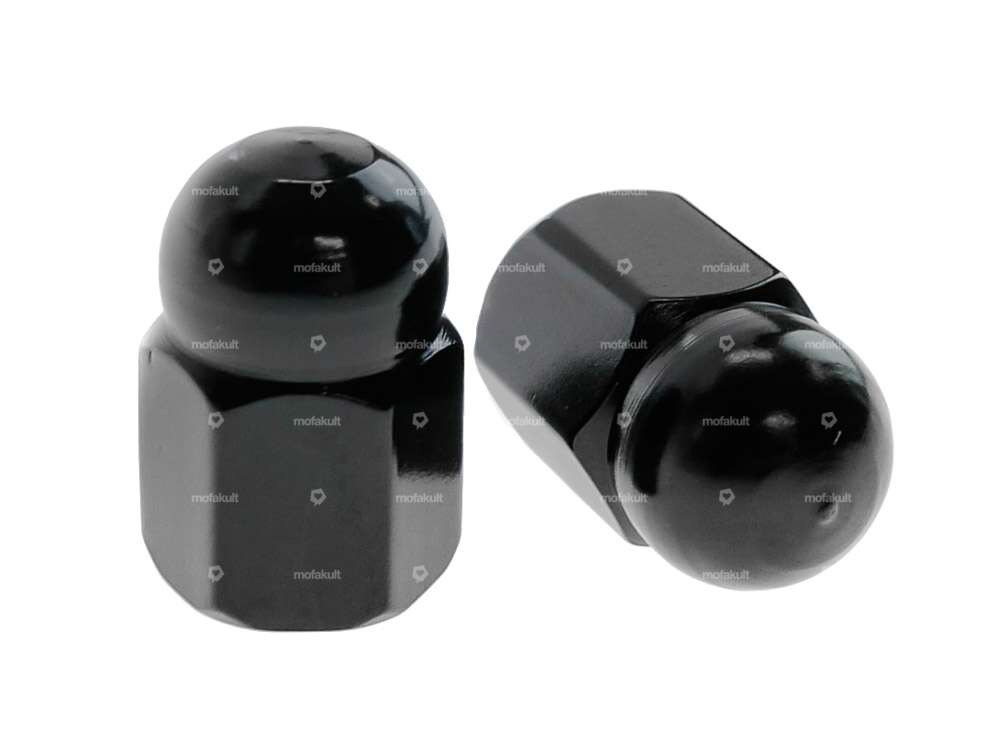 Valve caps cap nut black Carousel Image 1