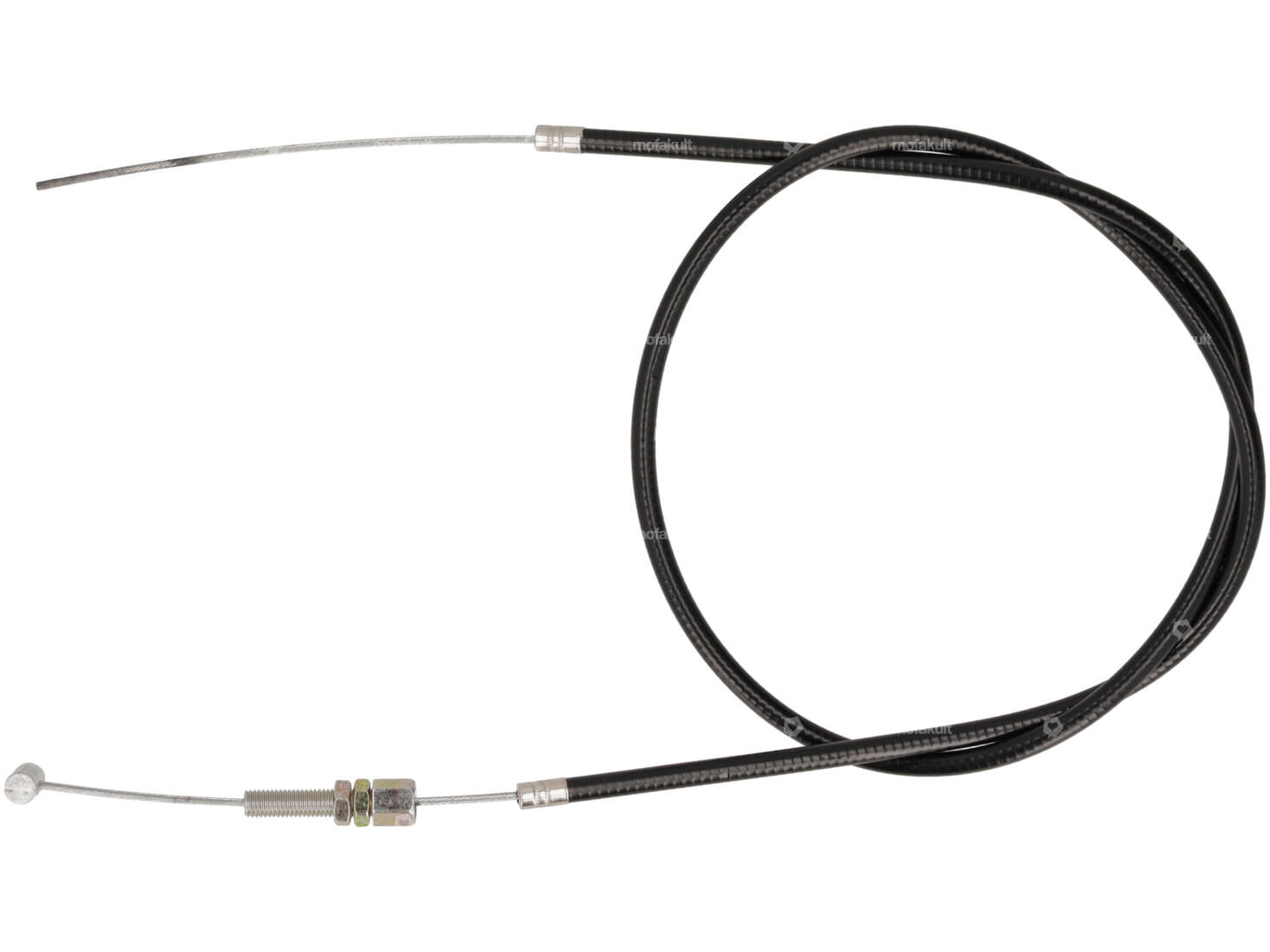 Kupplungsseilzug einseitig mit Stellschraube schwarz NOS | Puch Maxi Carousel Image 1